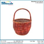 CESTO VIMINI C/MANICO TONDO ART.01124 $