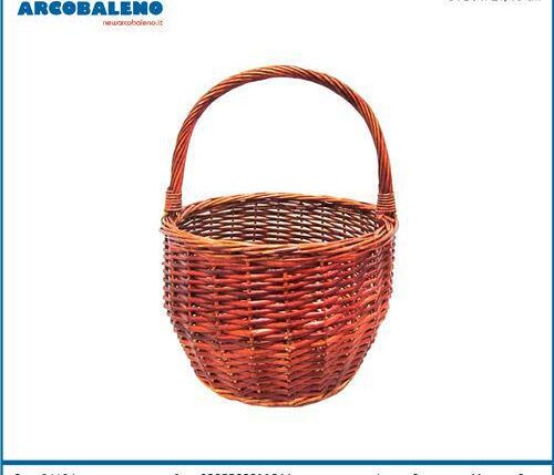 CESTO VIMINI C/MANICO TONDO ART.01124 $