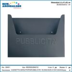 CASSETTA PORTAPUBBLICITA' NERA 35,5X8,5X25,5 CM CAS40 ART.28431