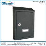 CASSETTA POSTALE NERA 21X7X30 CM CAS19 ART.33014