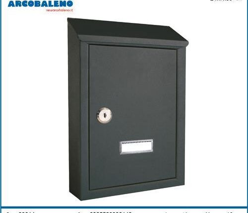 CASSETTA POSTALE NERA 21X7X30 CM CAS19 ART.33014