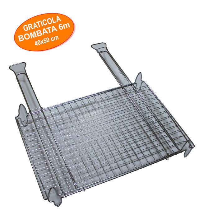 GRATICOLA BOMBATA 6MM CON 2 MANICI 40X50CM ART.0063 GRATICOLA BOMBATA 6MM CON 2 MANICI 40X50CM ART.0063
