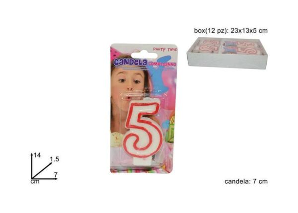 CANDELA COMPLEANNO N.5 $