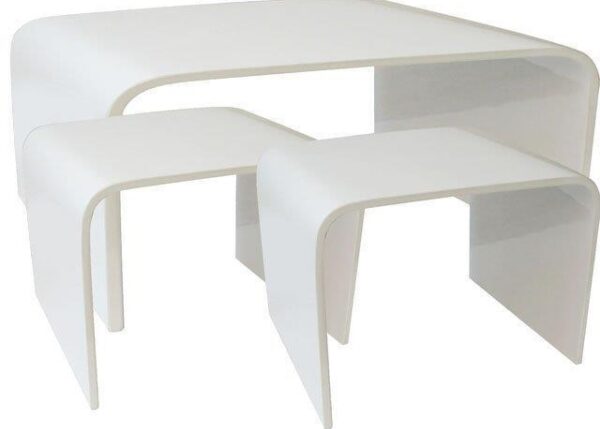 TAVOLO GLOSS BIANCO 40X36X32CM ART.324923