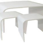 TAVOLO GLOSS BIANCO 90X50X37CM ART.324923