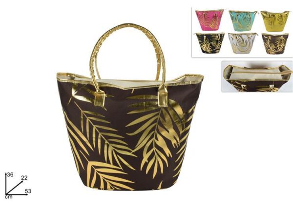 BORSA MARE FANT.FOGLIE ORO 6ASS.SL19-24