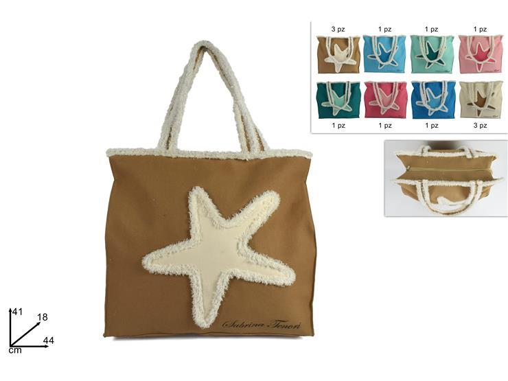 BORSA MARE IN CANVAS ST C/STELLA MARINA COL.ASS.SL19-05 BORSA MARE IN CANVAS ST C/STELLA MARINA COL.ASS.SL19-05
