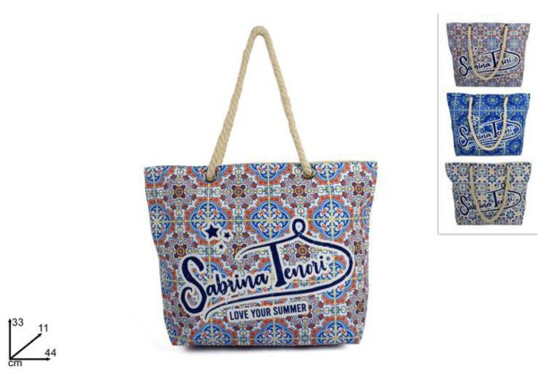 BORSA MARE STC/MANICO CORDA LOVE YOUR SUMMER 3COL.ART. AL005829