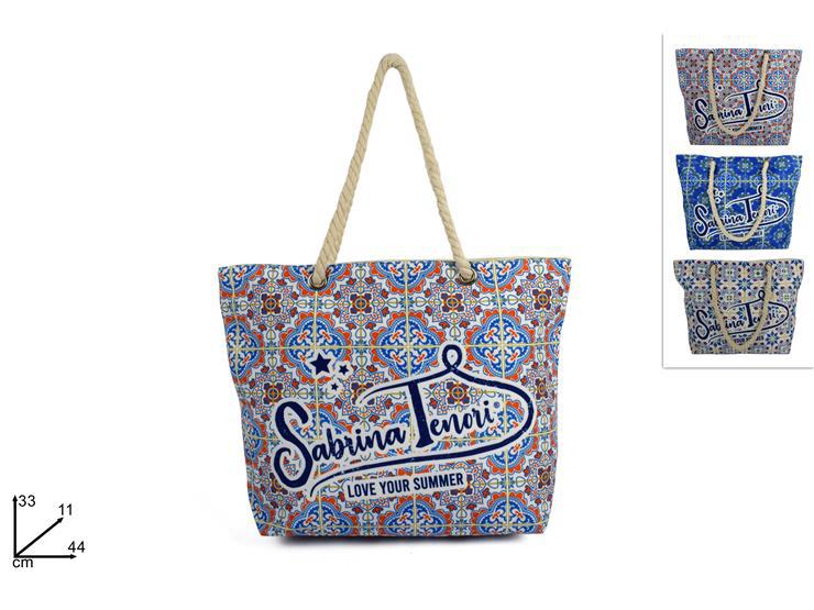 BORSA MARE STC/MANICO CORDA LOVE YOUR SUMMER 3COL.ART. AL005829 BORSA MARE STC/MANICO CORDA LOVE YOUR SUMMER 3COL.ART. AL005829