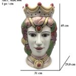 VASO MOROÂ DONNAÂ COLORATOÂ 45CM ART.MDC006