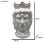 VASO MOROÂ DONNAÂ BIANCOÂ LUCIDOÂ 45CM ART.MDW006