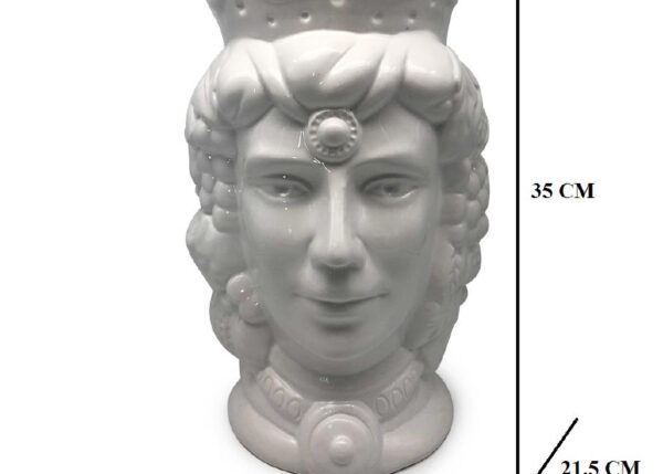 VASO MOROÂ DONNAÂ BIANCOÂ LUCIDOÂ 45CM ART.MDW006