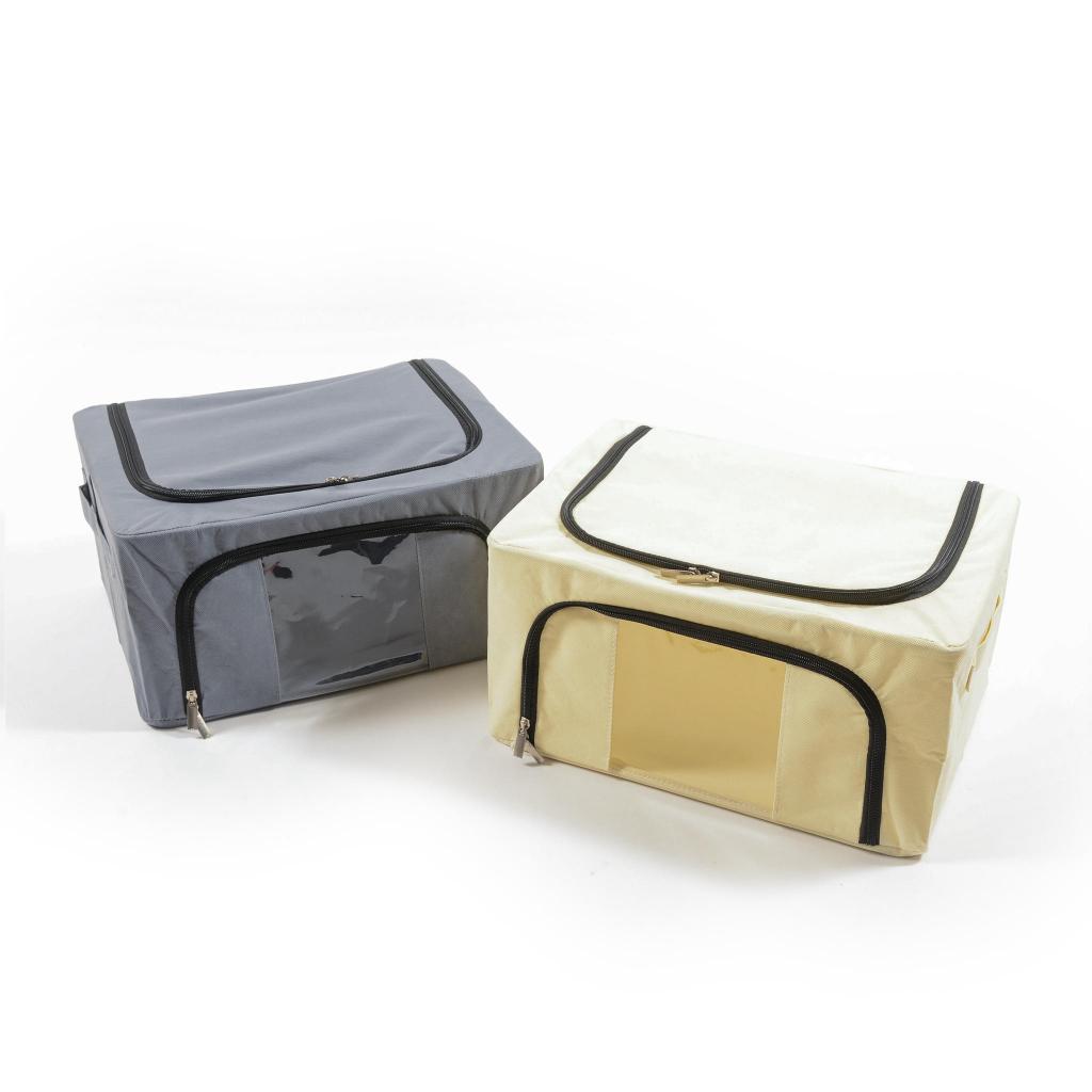 SCATOLA ARMADIO CAMBIOSTAGIONE RIGIDA DOPPIA CERNIERA TNT E METALLO 24LT 40X30XH.20 CM COL.I ASS. ART.22239 - SCATOLA ARMADIO CAMBIOSTAGIONE RIGIDA DOPPIA CERNIERA TNT E METALLO 24LT 40X30XH.20 CM COL.I ASS. ART.22239 -