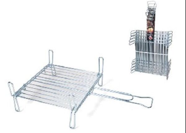 GRIGLIA DOPPIA RETTANGOLARE 30X35CM.