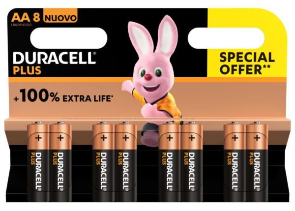 DURACELL NEW PLUSX8PZ 100