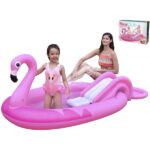 PISCINA FENICOTTERO CM.213X123X78 CON SCIVOLO E FONDO GONFIABILE