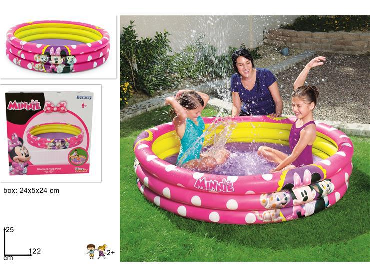 PISCINA MINNIE 3 ANELLI CM. 122X2591079 PISCINA MINNIE 3 ANELLI CM. 122X2591079