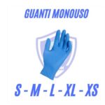 GUANTI NITRILE 100PZ BLU S/M/XL