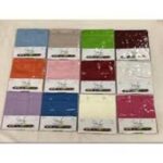 FEDERE CUSCINO TINTA UNITA PLATINO 2PZ 52X82CM ART.MTB014