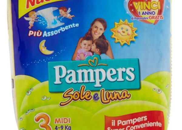 PAMPERS PANN. SOLE&LUNA MIDX20