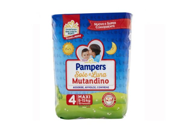 PAMPERS PANN. SOLE&LUNA MUTANDINO MAXI X18