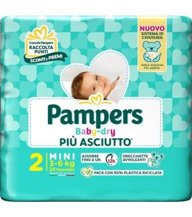 PAMPERS PANN.DRY 2 24PZ MINI
