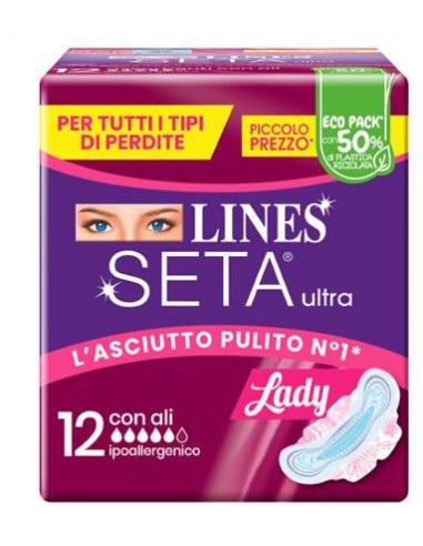 LINES SETA ULTRA ALI ASCIUTTO PULITO X12PZ LINES SETA ULTRA ALI ASCIUTTO PULITO X12PZ