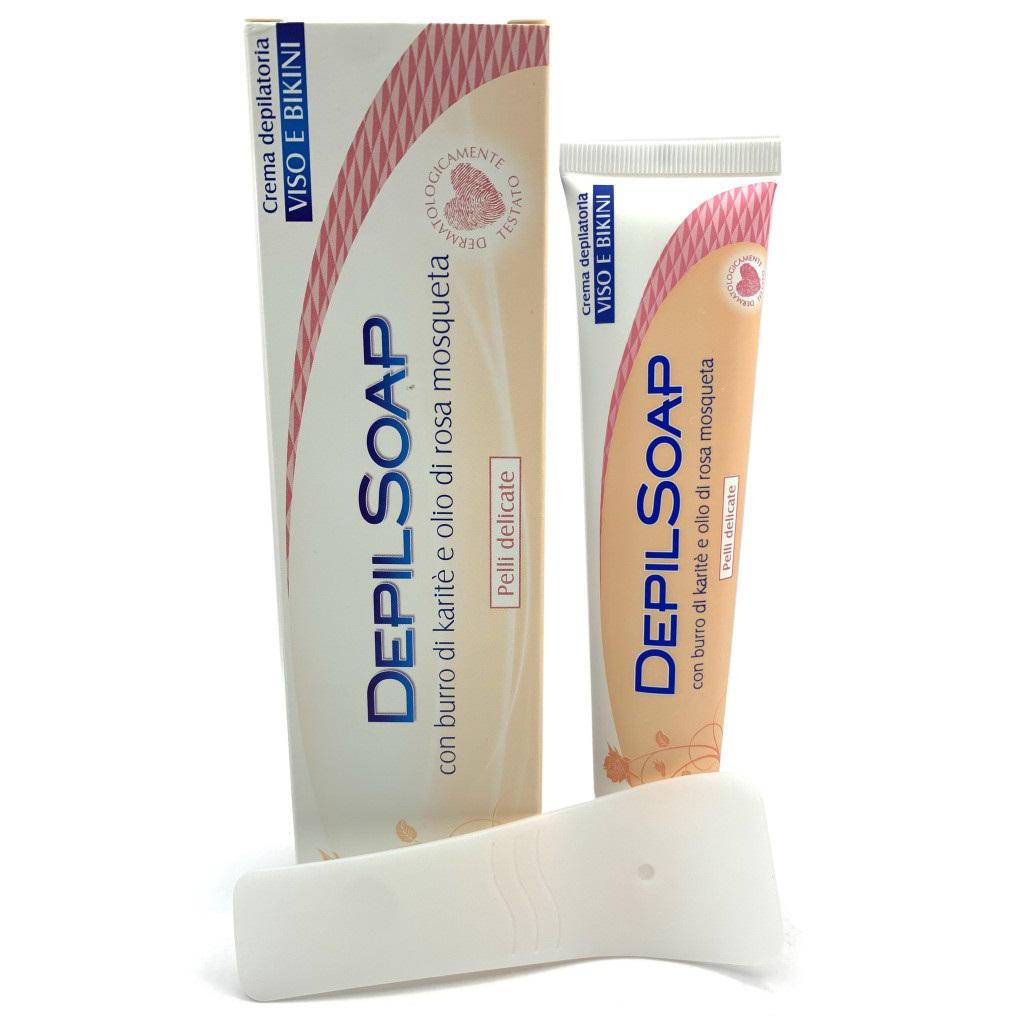 DEPILSOAP CREMA DEPIL. 75ML VISO BURRO DI KARITÃˆ PELLI DELICATE