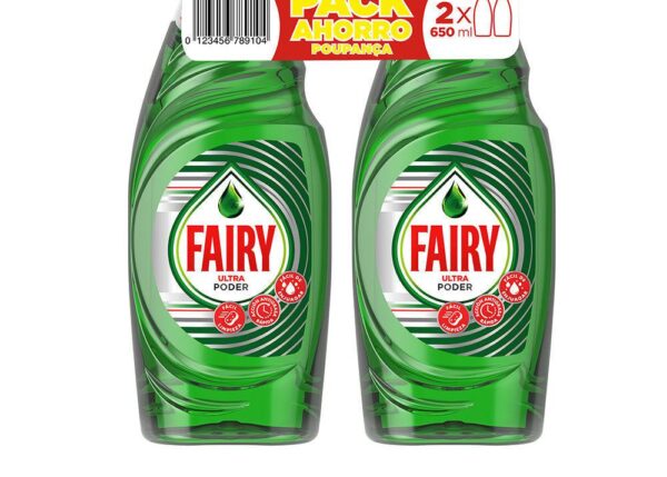 FAIRY GEL LAVASTOVIGLIE 2X650ML ULTRA PODER