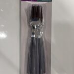 FORCHETTE TAVOLA EXAGONA GRIGIO 6 PZ.