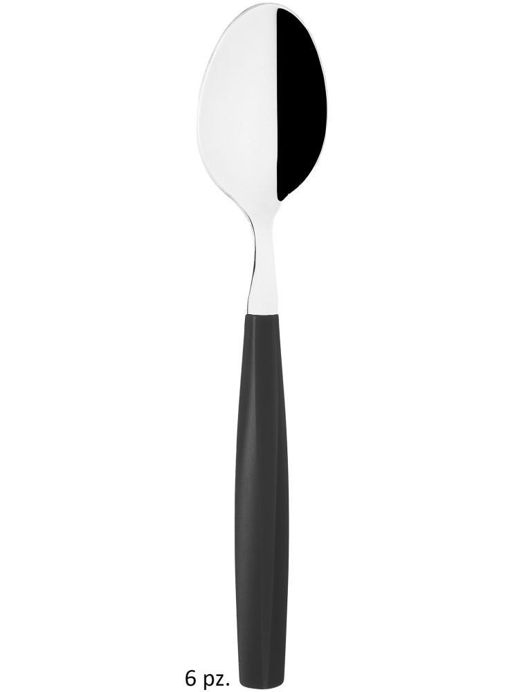 CUCCHIAI TAVOLA EXAGONA NERO 6 PZ. CUCCHIAI TAVOLA EXAGONA NERO 6 PZ.