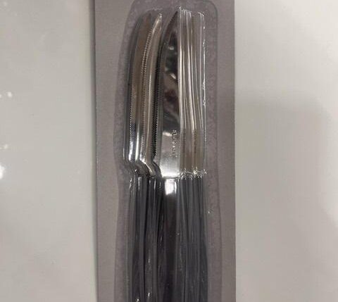 COLTELLI TAV. BISTECCA EXAGONA GRIGIO 6 PZ.