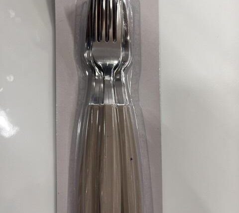 FORCHETTE TAVOLA EXAGONA TORTORA 6 PZ.