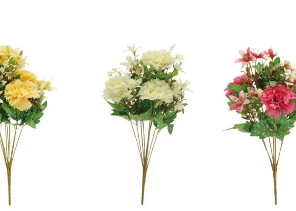 BOUQUET CRISANTEMI+GIGLI 14F A 3 COL. CM43 ART.85604