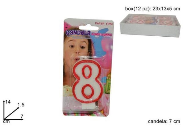 CANDELA COMPLEANNO N.8