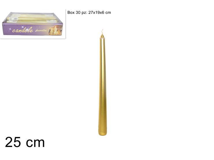 CANDELA LAMINATA 25CM ORO 1C2118933043-G CANDELA LAMINATA 25CM ORO 1C2118933043-G