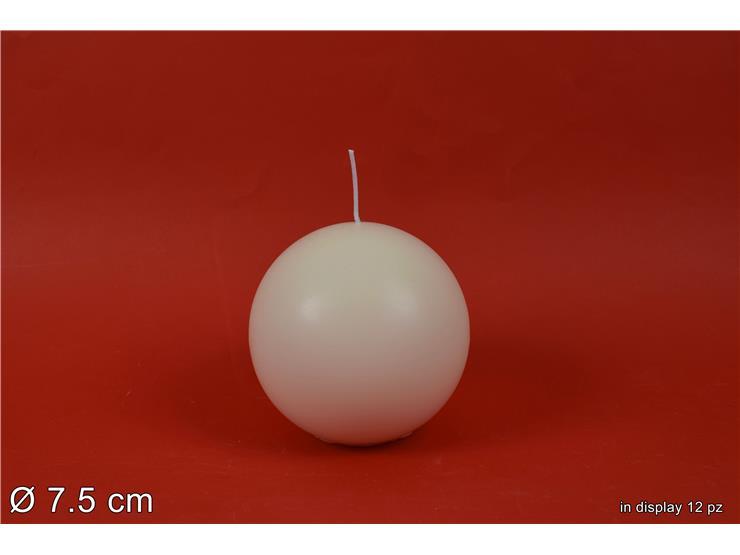 CANDELA PALLA 7.5CM BEIGE IN DISPLAY ART. CQ75M/IVORY&CCEDIL CANDELA PALLA 7.5CM BEIGE IN DISPLAY ART. CQ75M/IVORY&CCEDIL