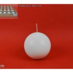 CANDELA PALLA 6CM BIANCO IN DISPLAY ART. CQ60M/WHITE&CCEDIL