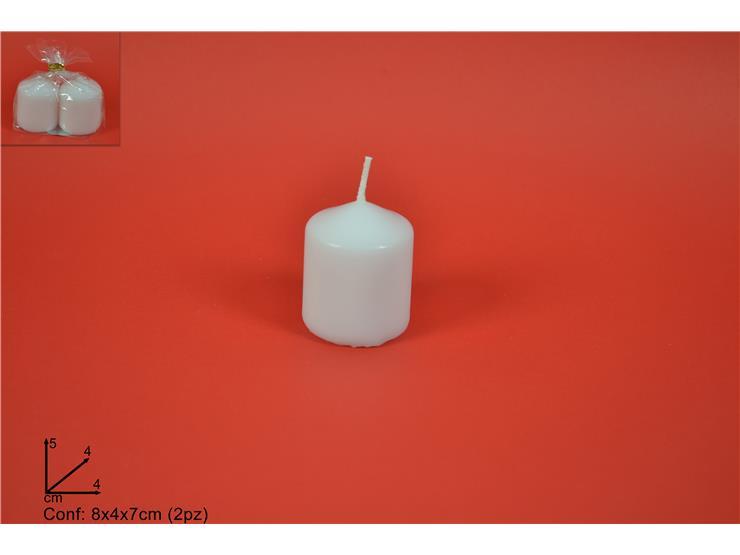 CANDELA 5X4 SET 2PZ BIANCA CY40050M-2B/WHITE CANDELA 5X4 SET 2PZ BIANCA CY40050M-2B/WHITE