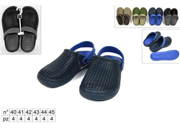 CIABATTA UOMO TRAFORATA C/SUOLA ESTRASS 40-45 DQ-N01 MAN(F1.35)