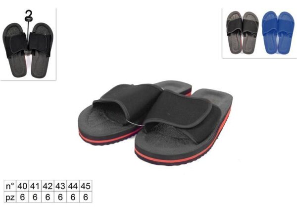 CIABATTA UOMO MARE FASCIA C/STRAPPOWS-N01 ASS 40-45(0.68+0.3)