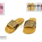 CIABATTE DONNA C/PAILLETTES 36-413COL ART.7041G/W/PINKF.1.65)