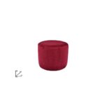 POUF POGGIAPIEDI VELLUTO 38XH29 BORDEAUX