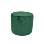 POUF IN VELLUTO H 29CM DIAM.38 VERDE