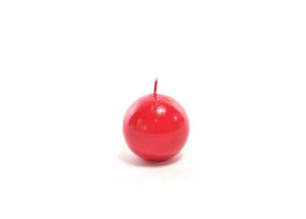 CANDELA SFERA LUCID D CM 6 COLORE ROSSO ART.88746