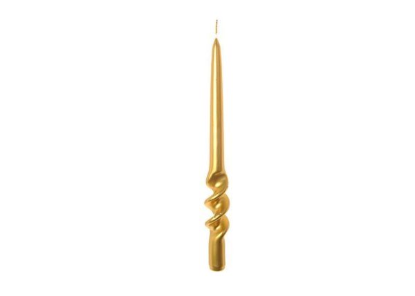 CANDELA SPIRALE LUCID H CM 29 X D. CM 2. 2 COLORE ORO