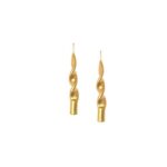 CANDELA FIAMMA LUCID SET/2 CM. 14 X D 2 COLORE ORO ART.95003
