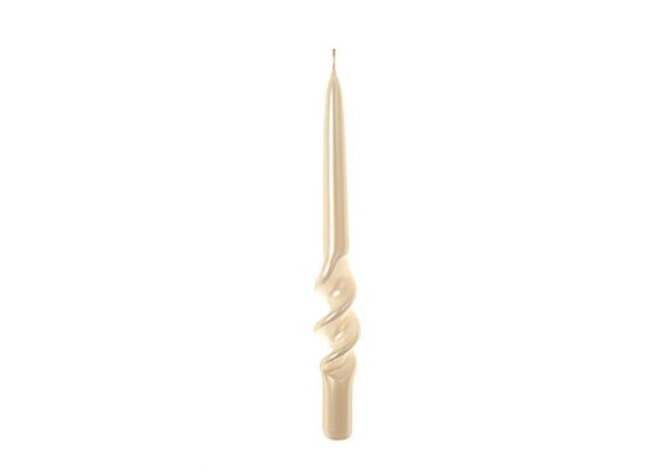 CANDELA SPIRALE LUCID H CM 25 D2,2 COLORE AVORIO ART.95294