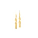 CANDELA FIAMMA LUCID SET/2 CM 14 D 2 COLORE AVORIO ART.95362
