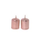 CANDELE COPPIA PILLAR "METALLICHE" ROSE GOLD H CM 5 X D CM 4 ART.68745